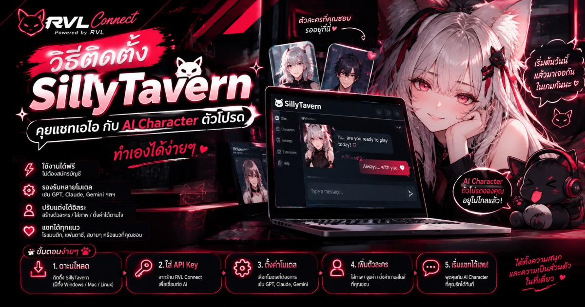 วิธีติดตั้ง SillyTavern สำหรับคอมพิวเตอร์